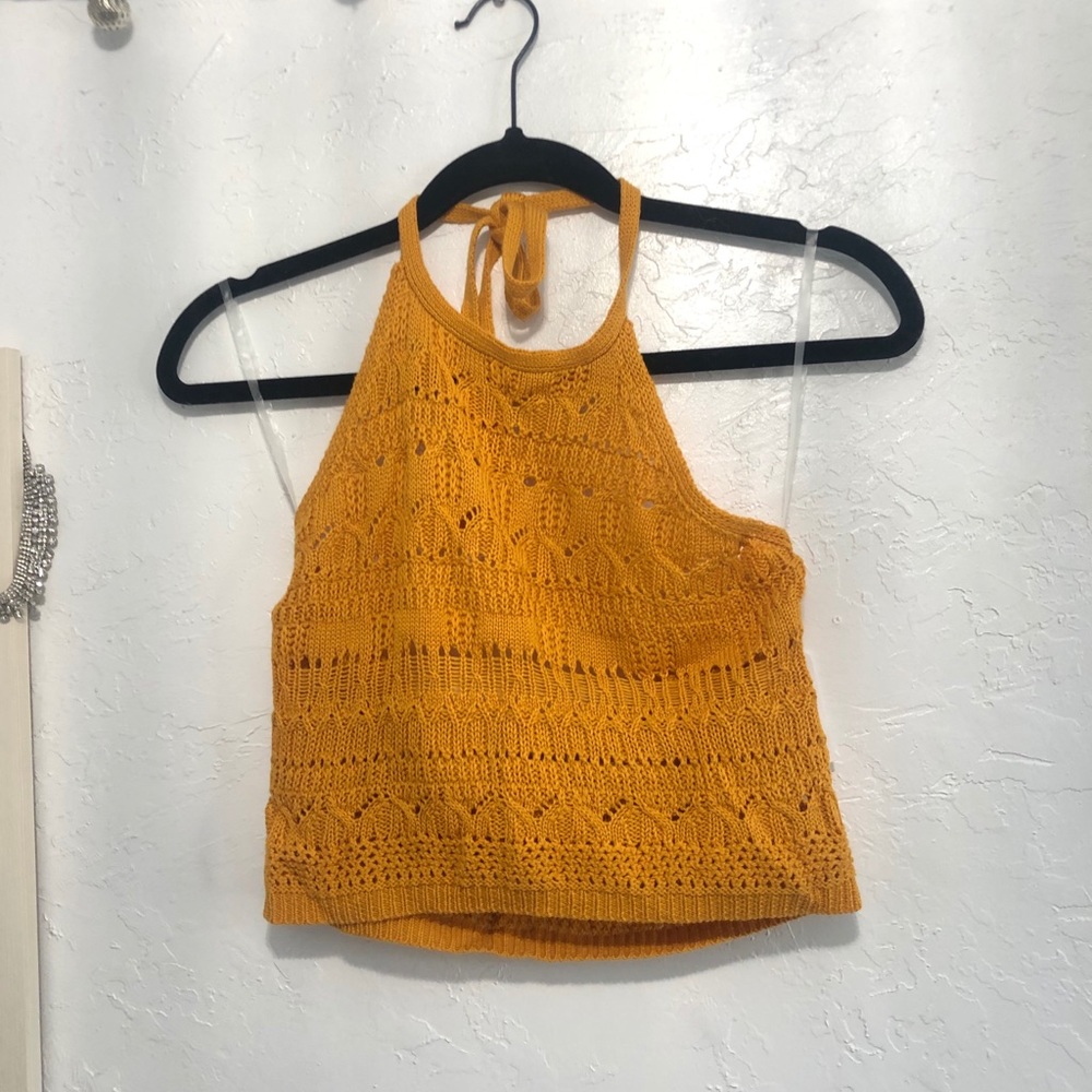 Yellow Crop Top